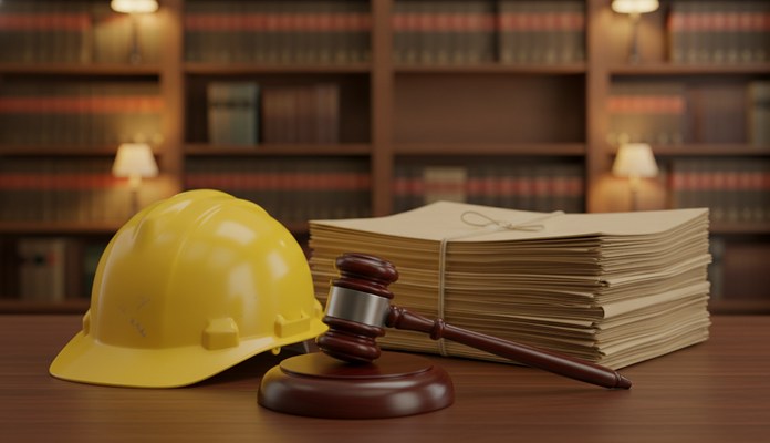 California workers compensation law firm - gavel and hard hat